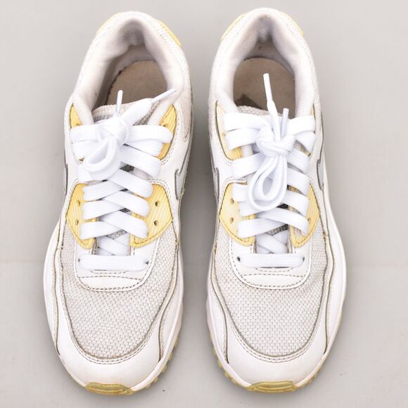 Nike Air Max 90 Mesh SE Youth Kids Size 5Y Women 6.5  Sneakers AA0570 100 White - Picture 4 of 9